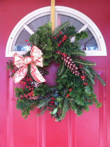 christmas wreath handicraft